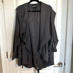 Express Women's Charcoal Gray Utility Jacket